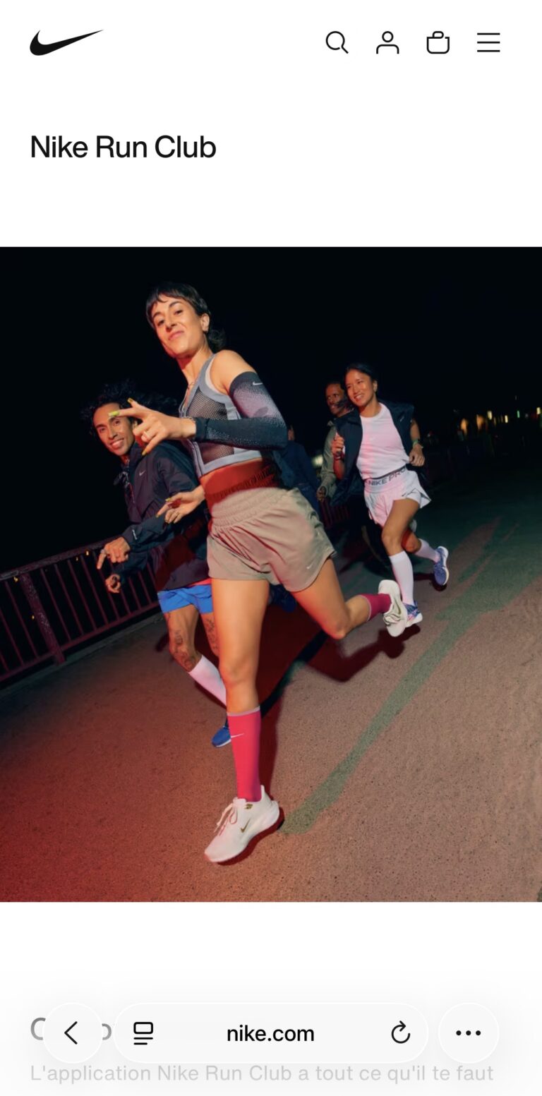 applications running gratuites - Nike Run Club groupe de coureurs